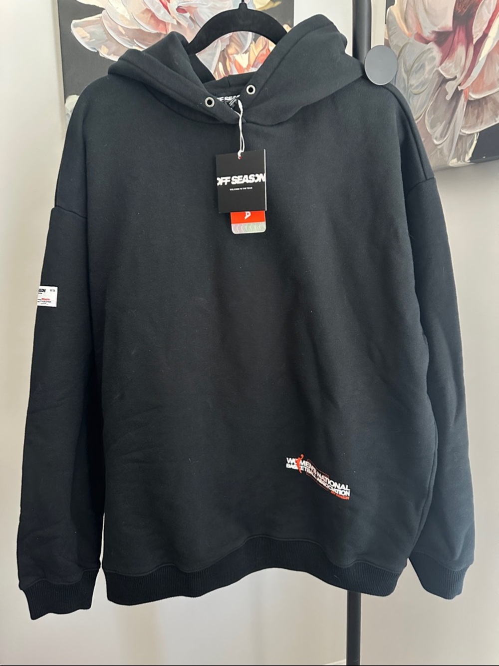 Off Season x WNBA Unisex Fleece Hoodie - Black